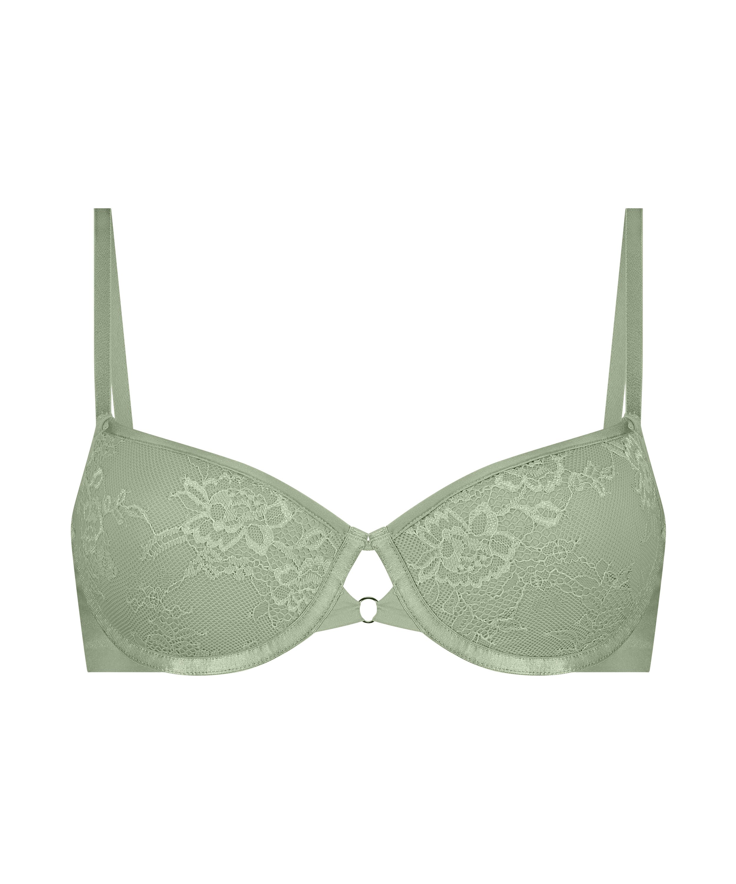 Lea Padded Underwired Bra, Green