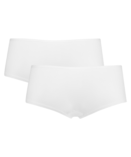2 Cotton Boxers Kim, White