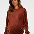 Velvet Shimmer maternity top, Brown