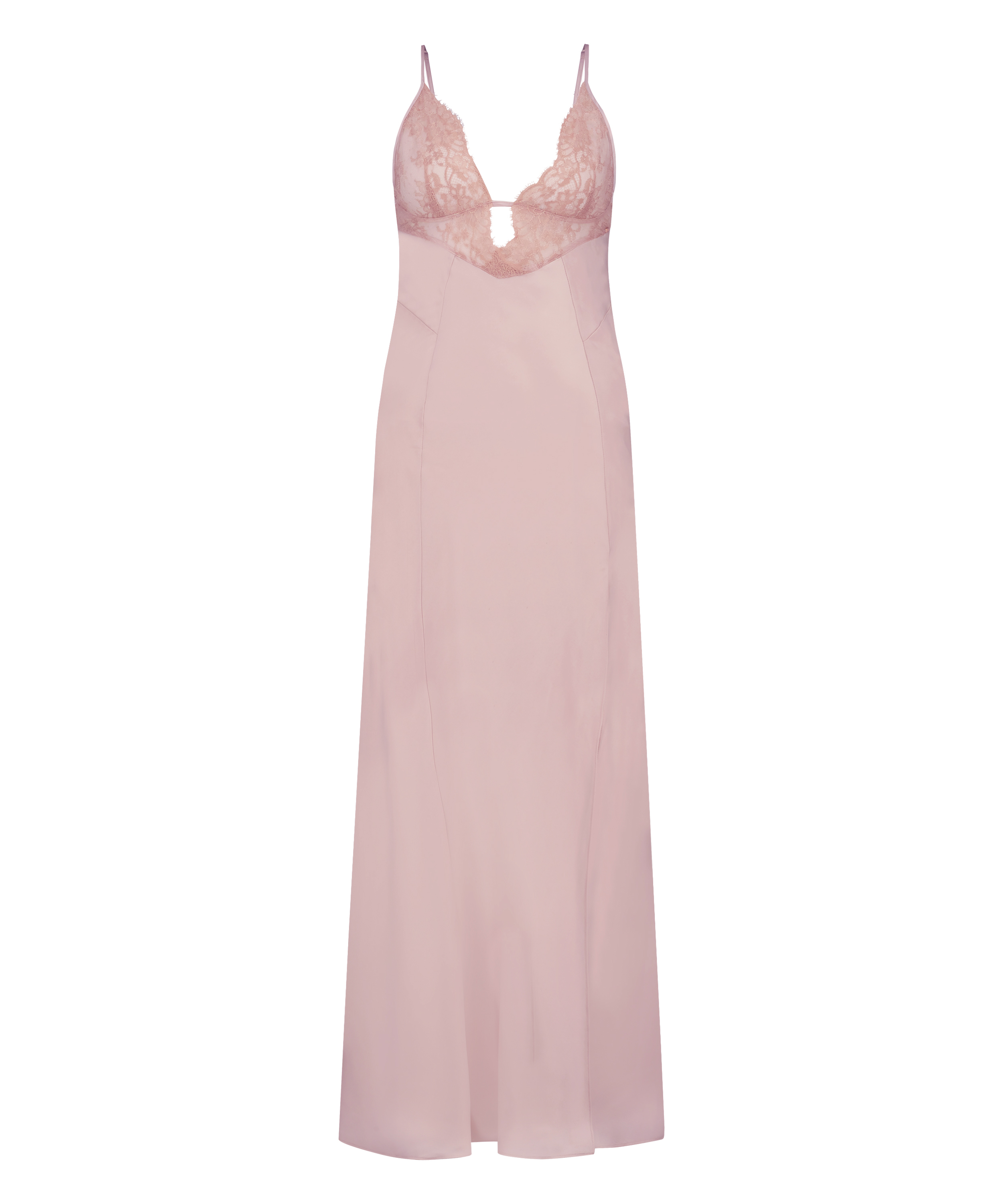 Amelie Satin slip dress, Pink, main