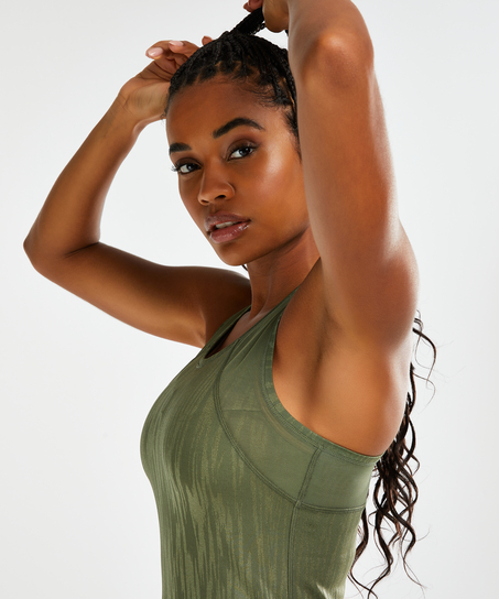 HKMX Sport slim fit tank top, Green