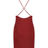Zara Satin Slip Dress, Red