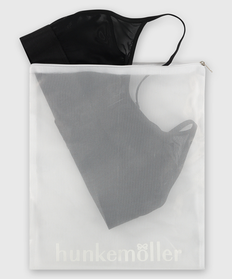 Hosiery bag zipper, White