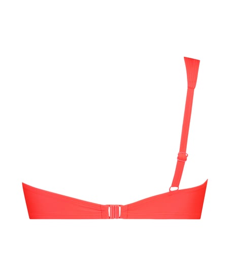 Cairo Bandeau Bikini Top, Red