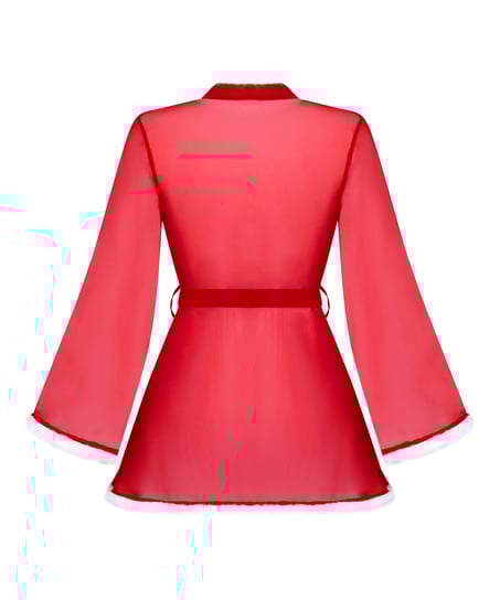 Santa Mesh Kimono, Red