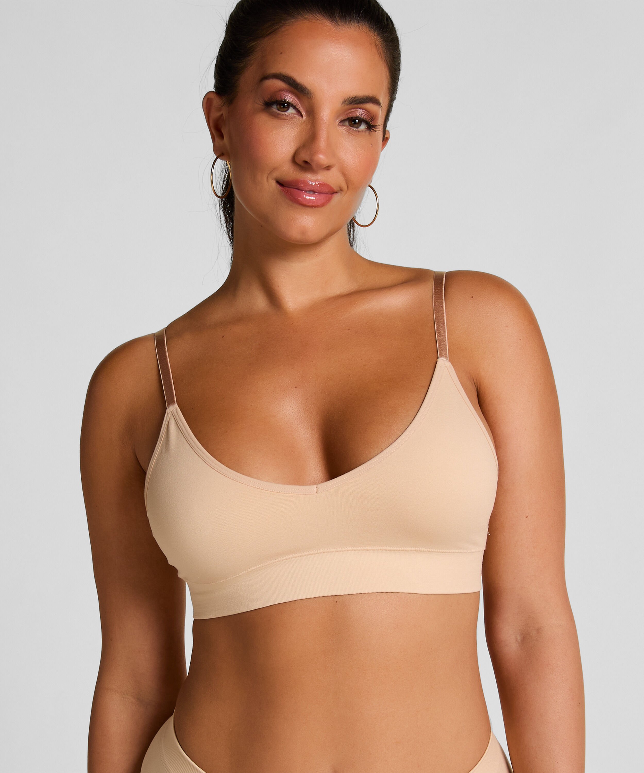 Dide Triangle Bralette, Beige Dide Triangle Bralette, Beige