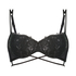 Mila Padded Longline Underwired Bra, Black