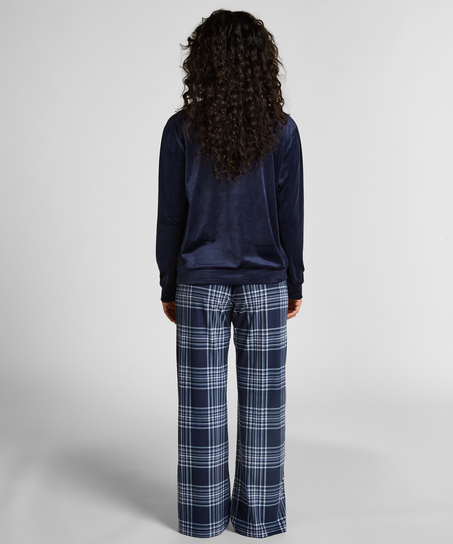 Velvet Pyjama Set, Blue