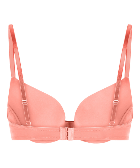 Plunge Padded Underwired Bra, Pink