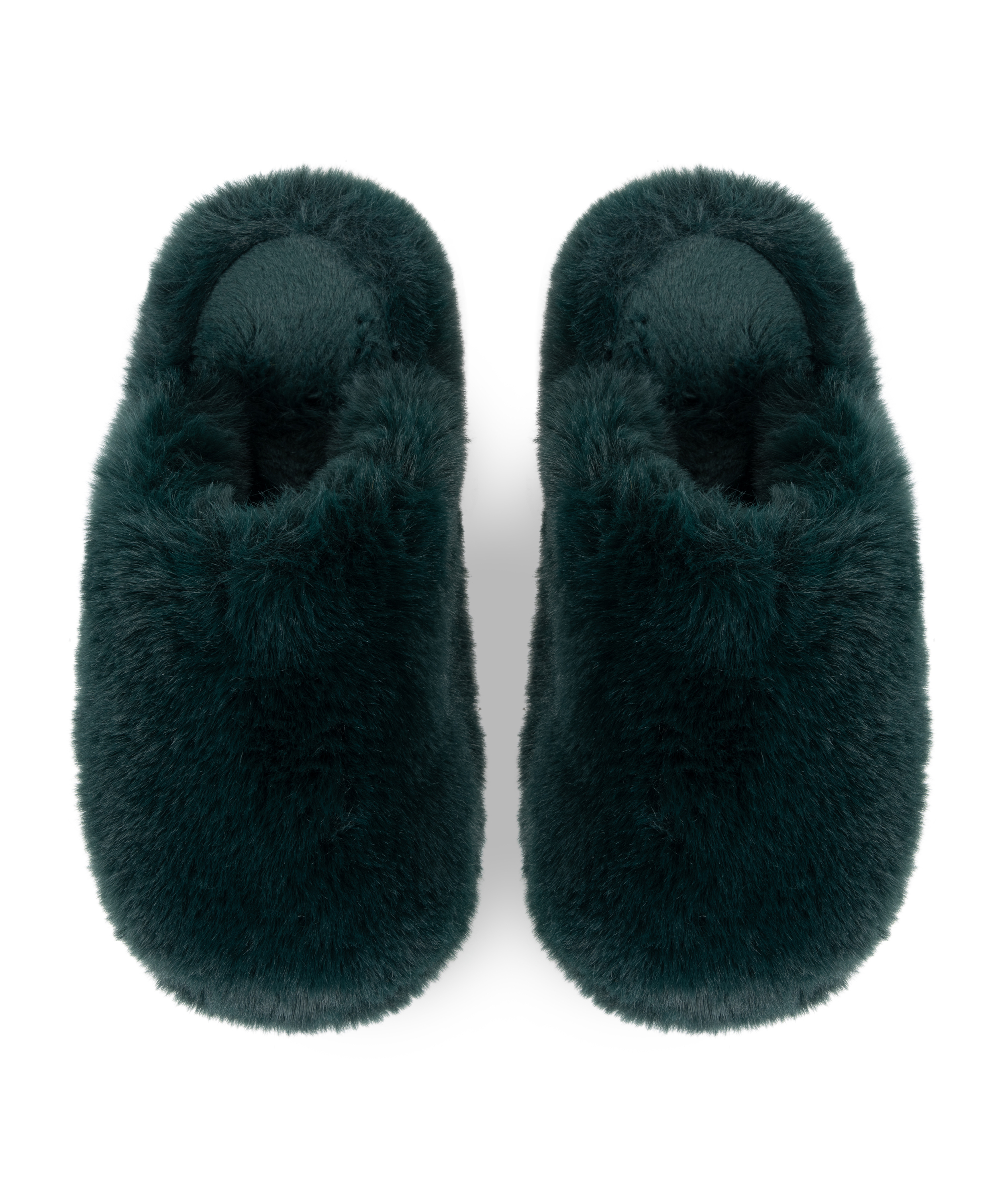 Fake Fur House slippers, Green, main