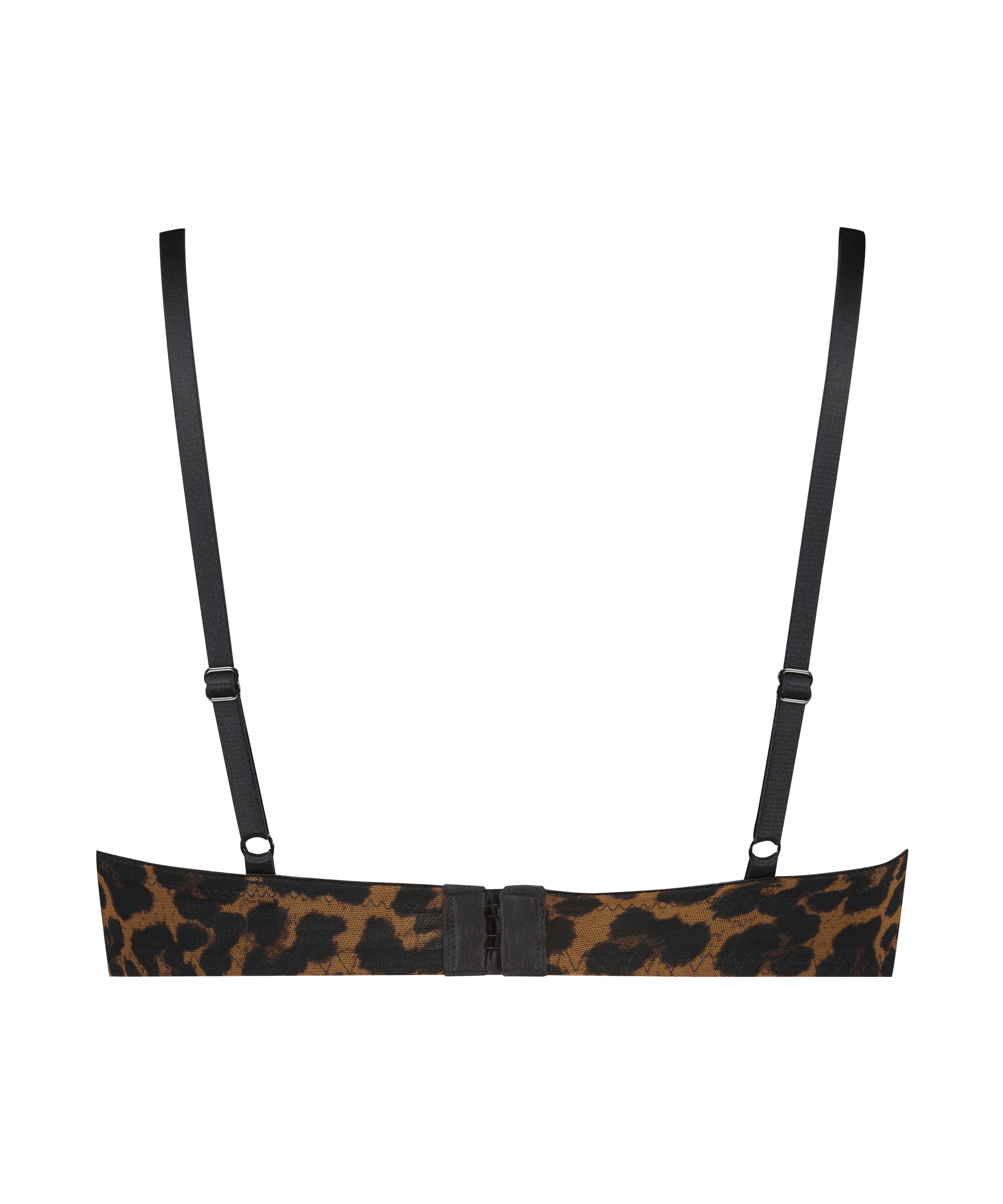 Bliss Padded Underwired Push-Up Bra, Black, main