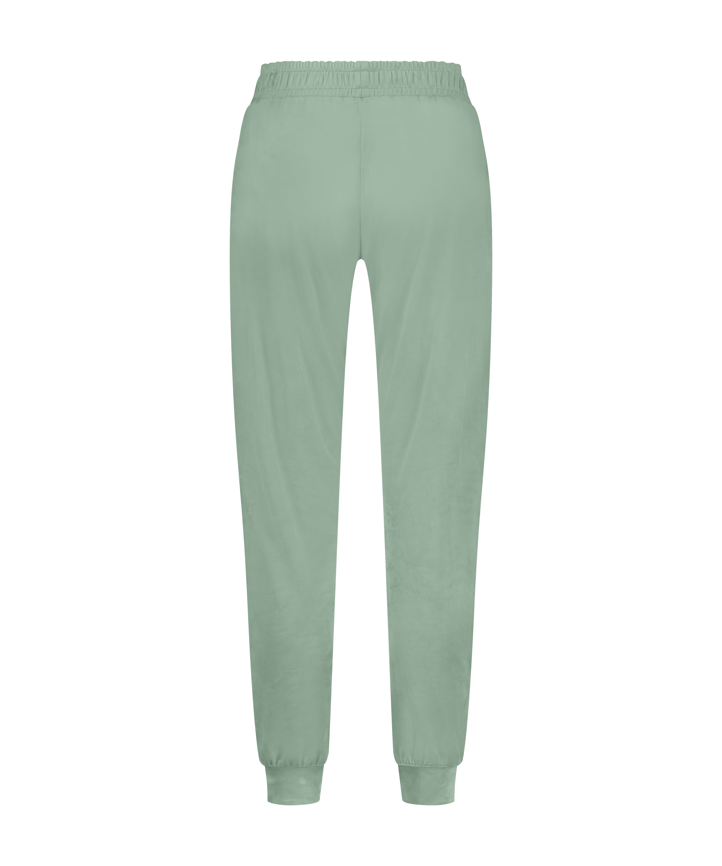 Velours Jogging Pants, Green, main