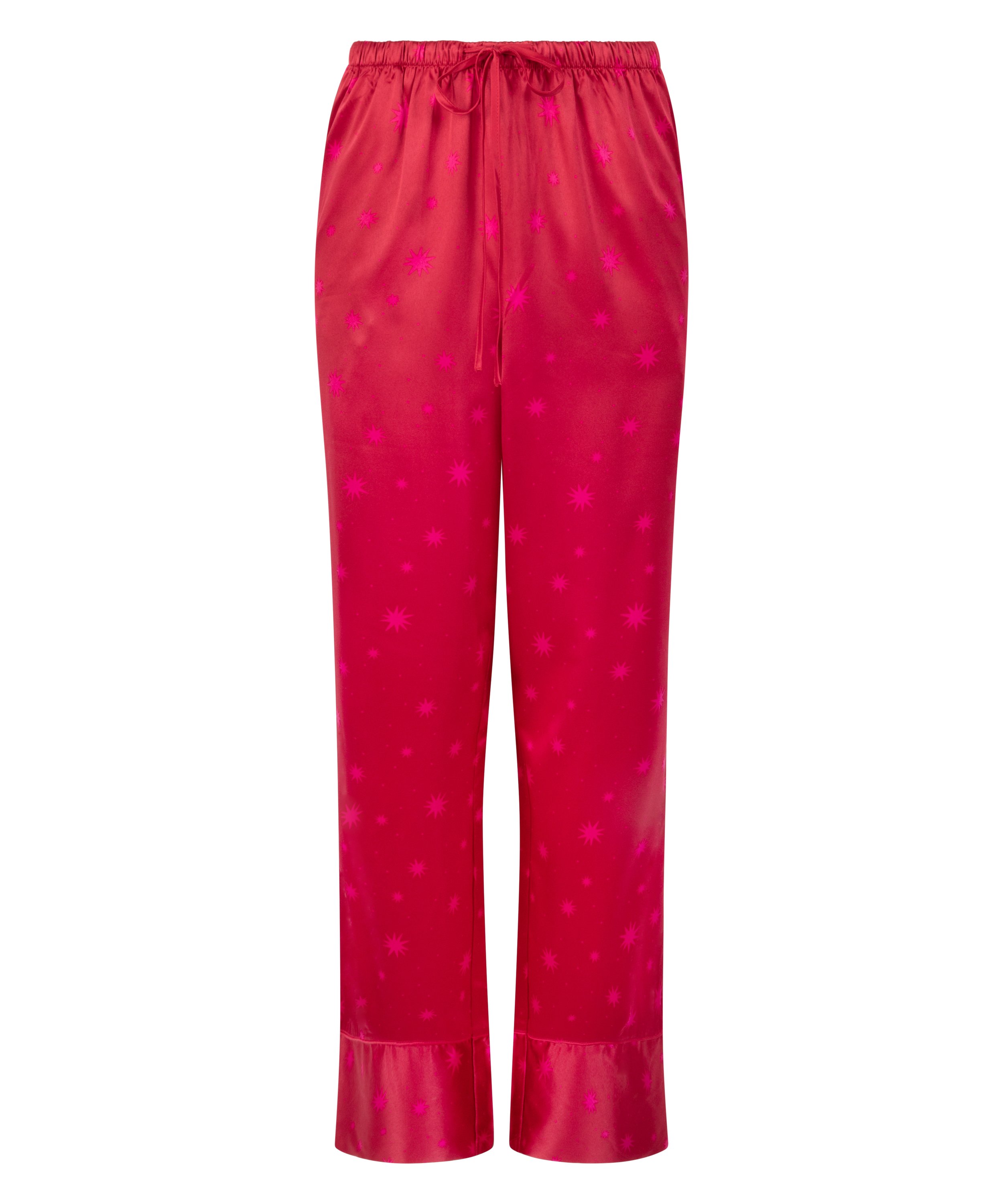 Satin Trousers, Red, main