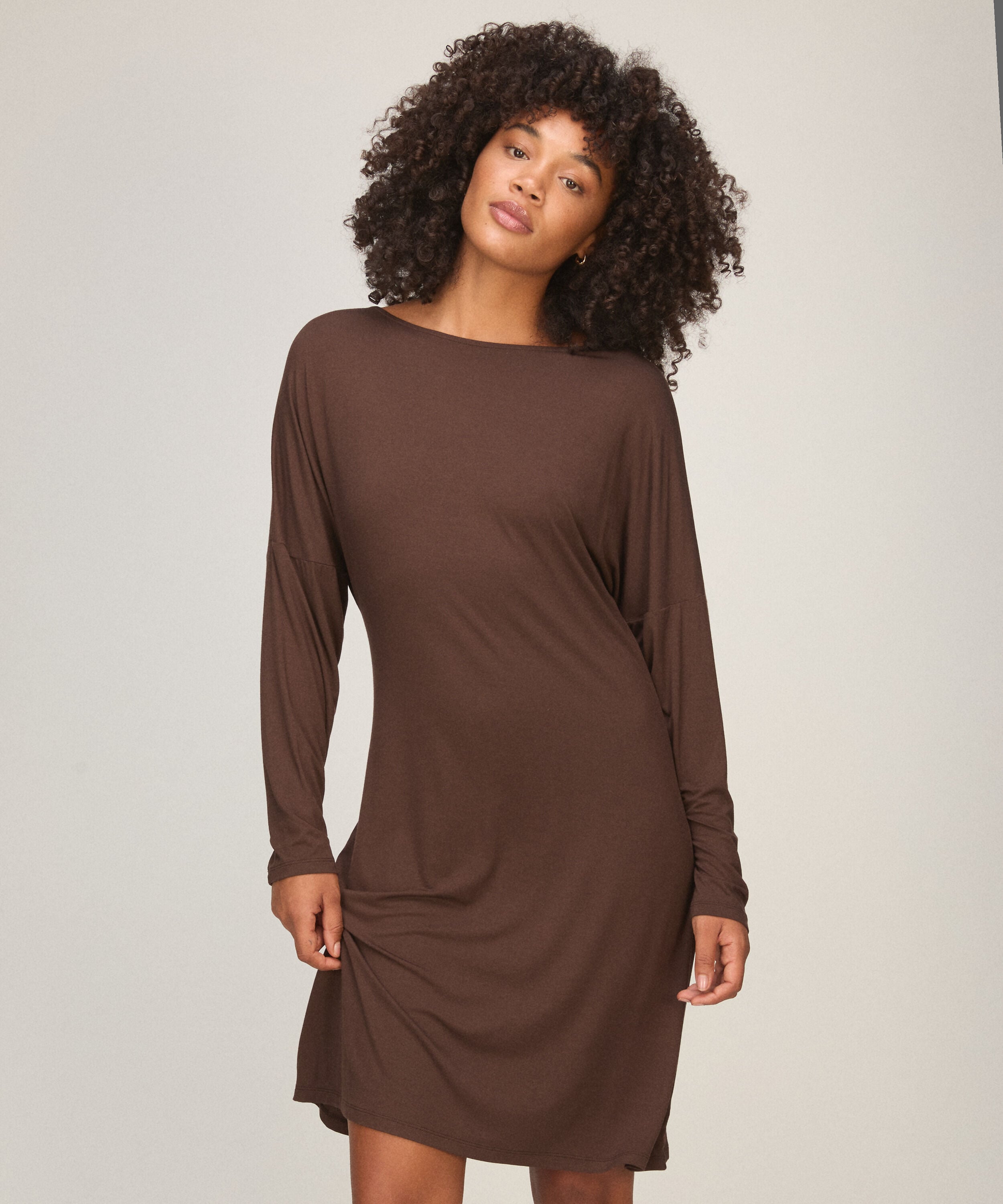 Nightshirt Batwing, Brown Nightshirt Batwing, Brown