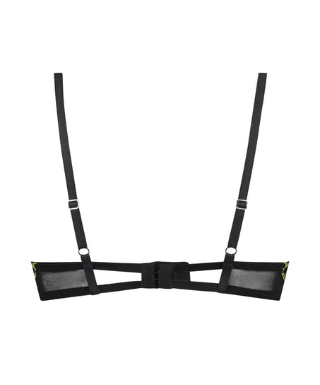 Feyre Padded Underwired Push-Up Bra, Black