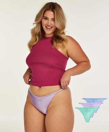 Pride thong 3-pack, Purple