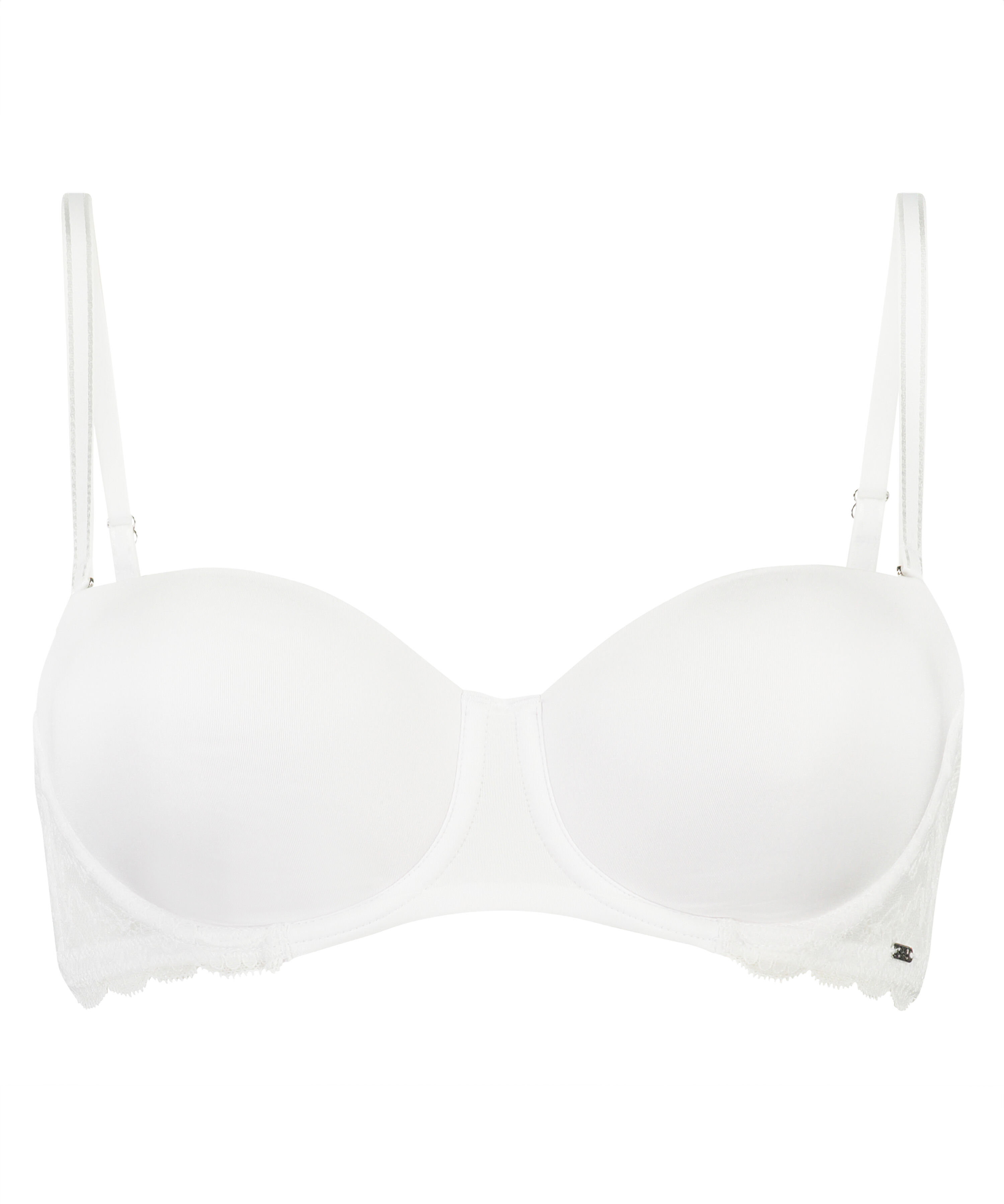 Angie Padded Strapless Underwired Bra, White