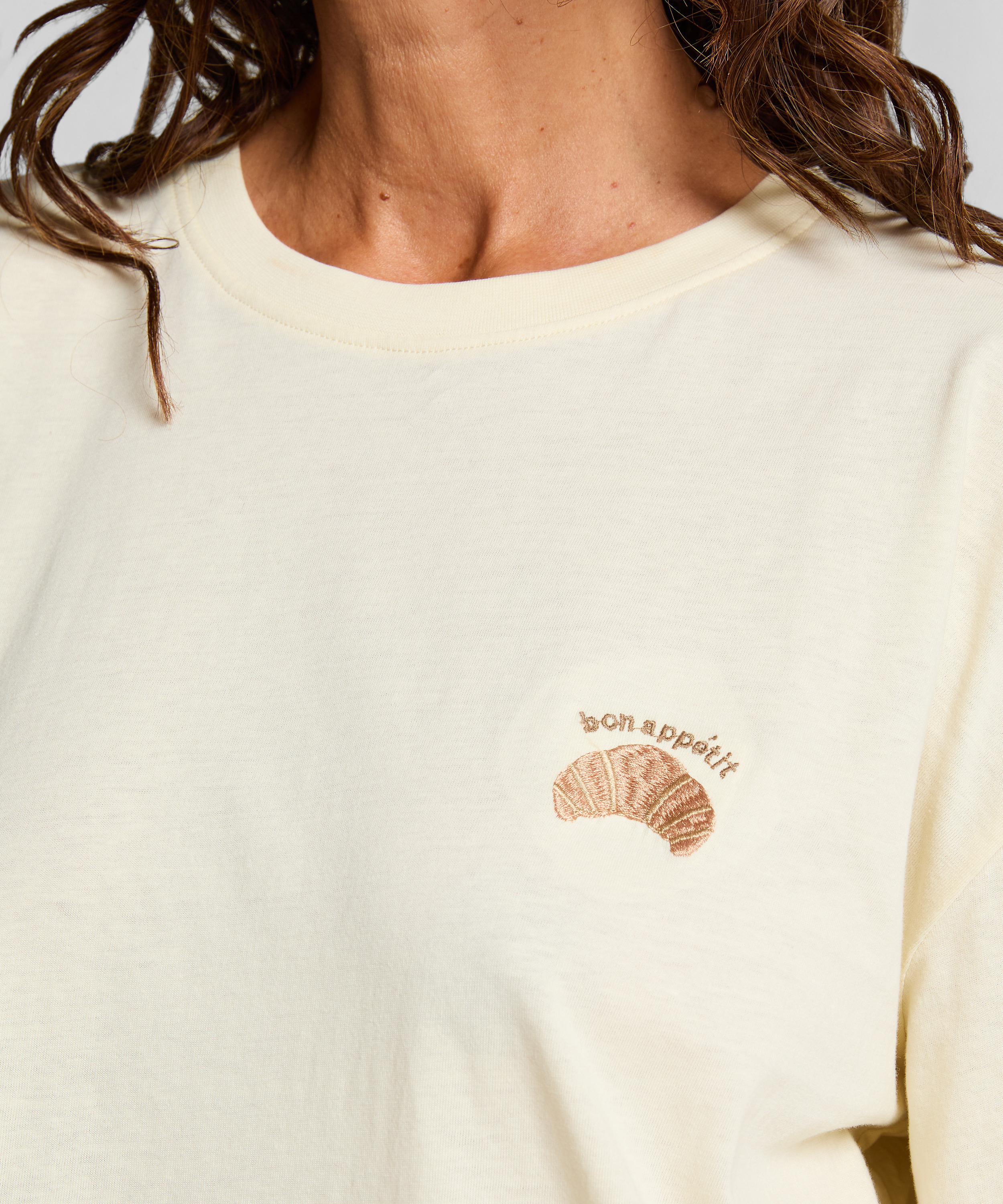 Roundneck Nightshirt, Yellow, main