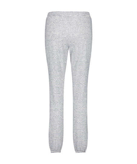 Brushed Stripe Pyjama Pants, Blue