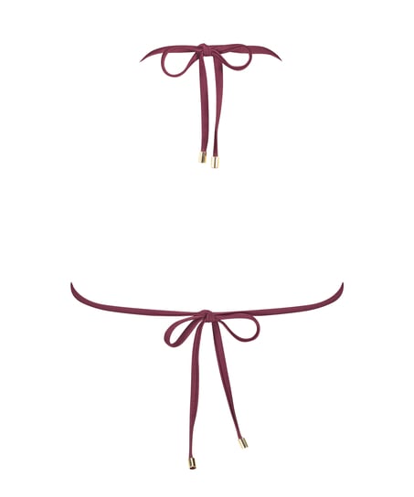 Yucatan Triangle Bikini Top, Red