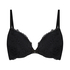 Marine Padded Underwired Push-Up Bra, Black