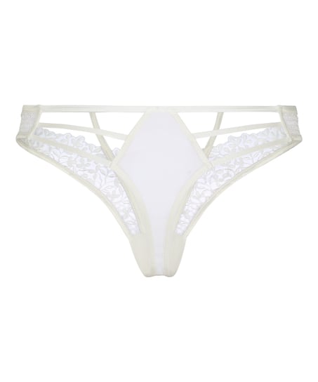 Kristina Highleg Thong, White