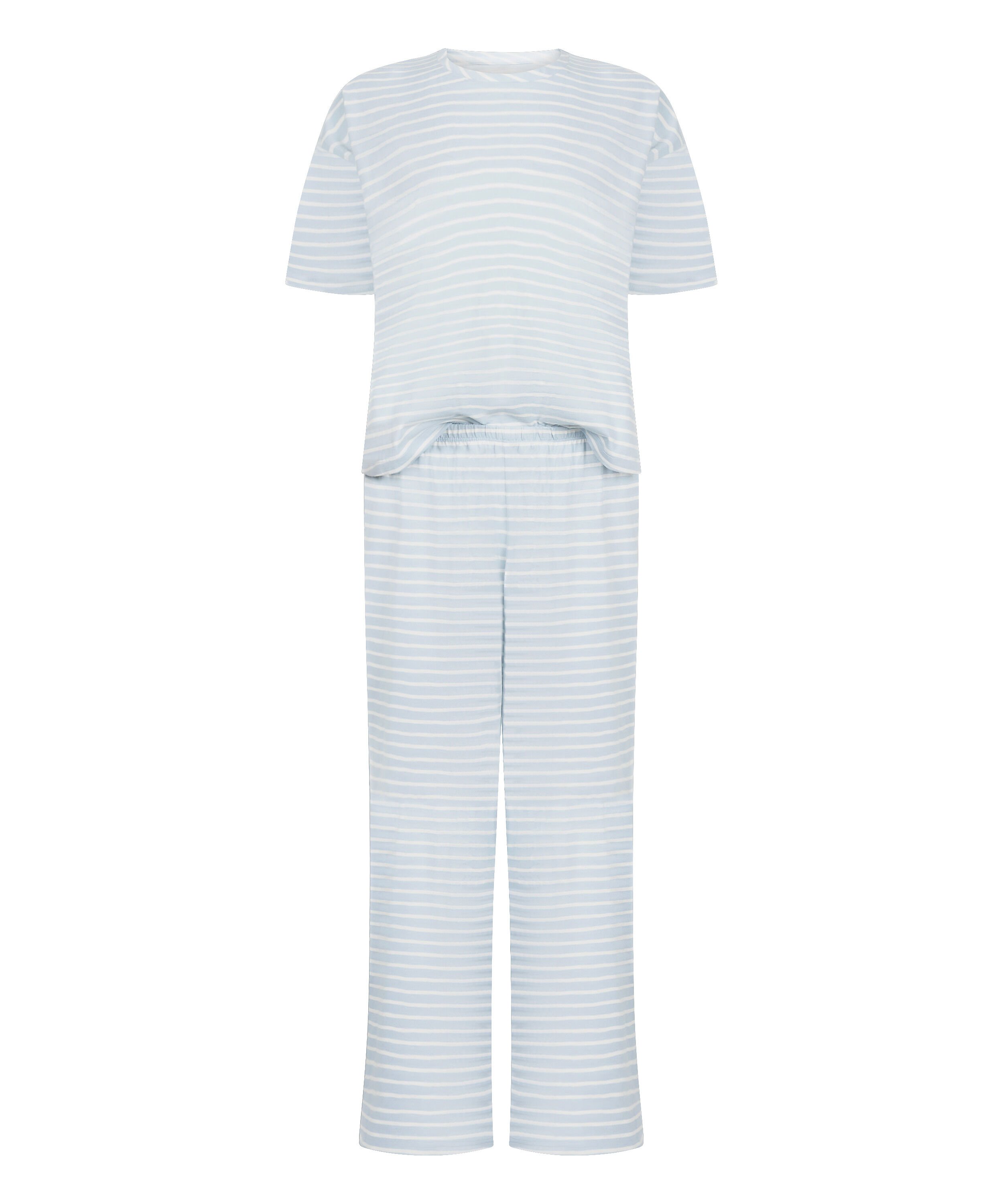Pyjama Set Cotton Jersey Long, Blue