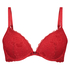 Maya Padded Underwired Push-Up Bra, Red