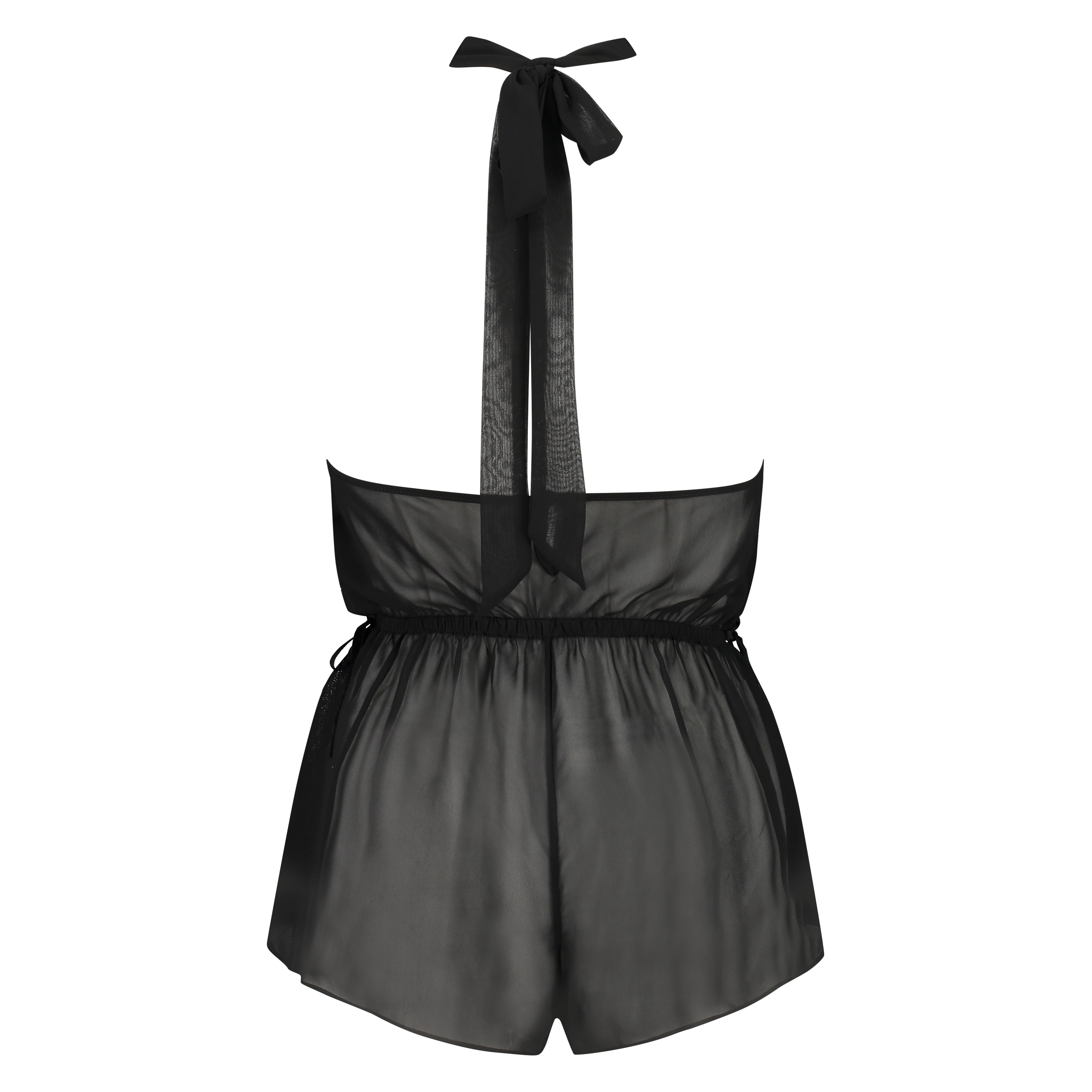 Embroidery playsuit, Black, main