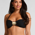 Cabo Bandeau Bikini Top, Black