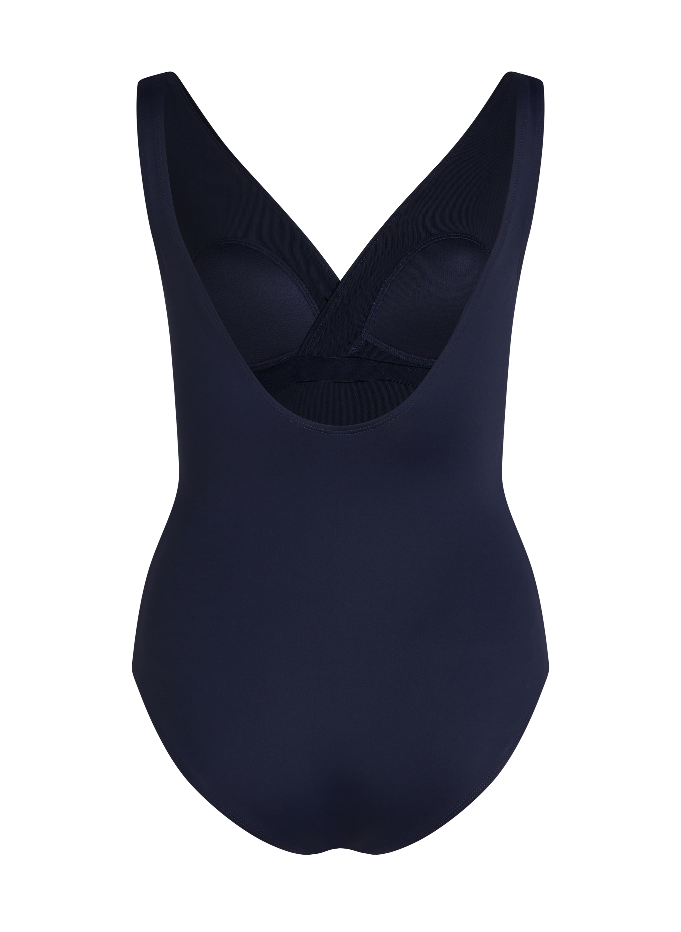 Shaping Shell Mesh Swimsuit, Blue, main