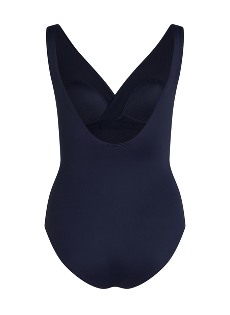 Shaping Shell Mesh Swimsuit, Blue