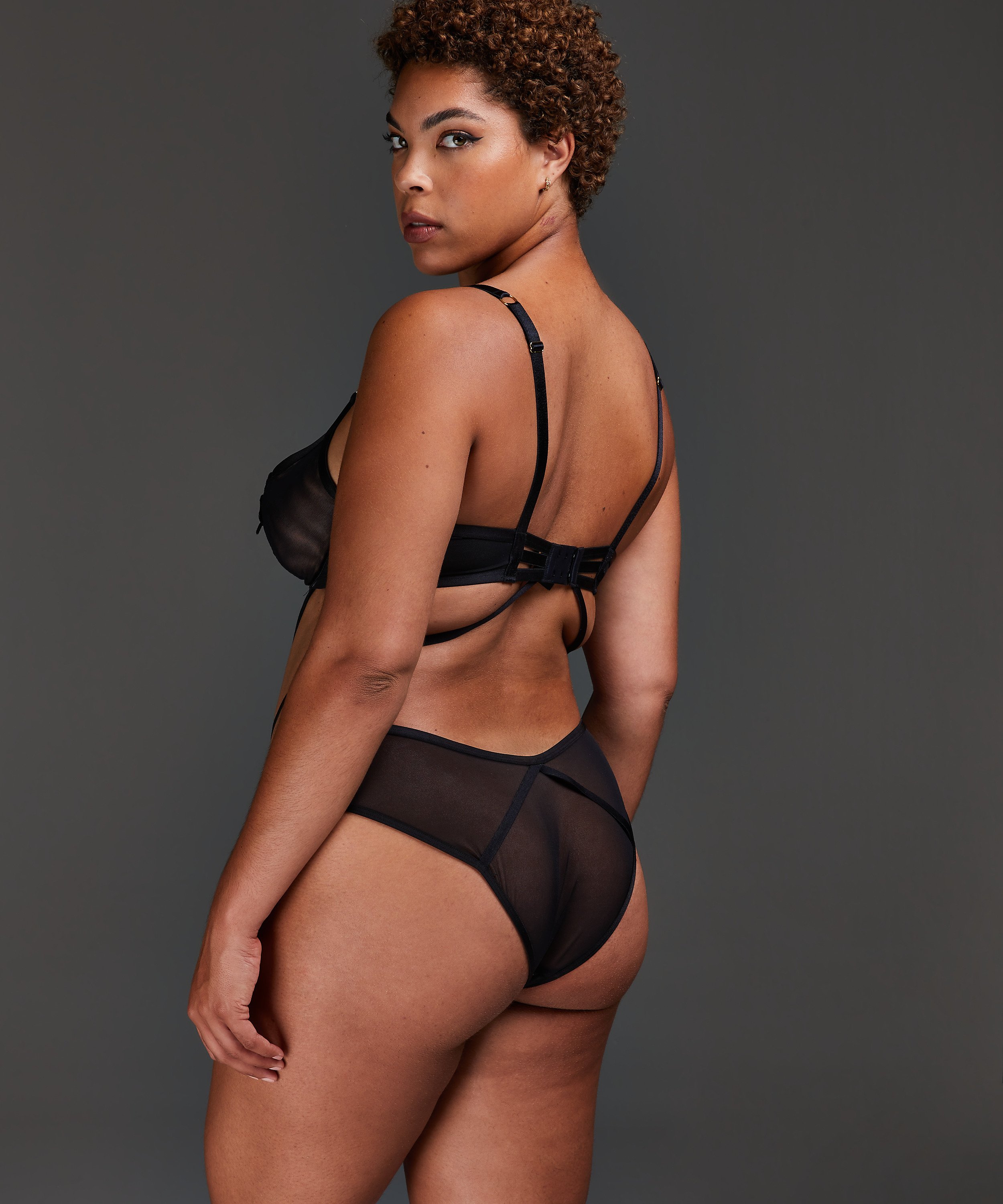 Effie Private body Curvy, Black, main