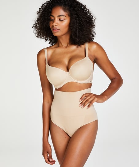 Firming high knickers, Beige