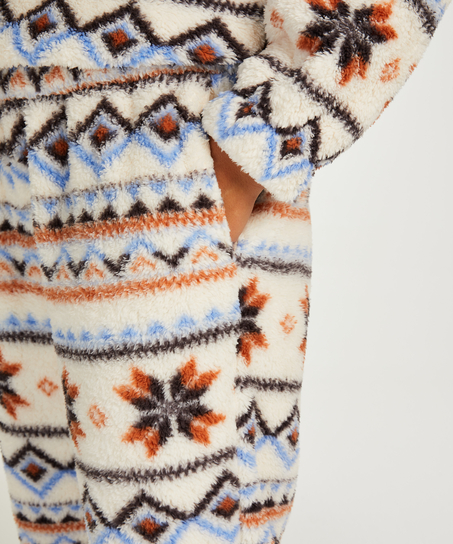 Fleece Joggers, White