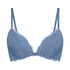 Marine Padded Underwired Push-Up Bra, Blue
