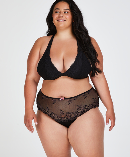 Doriane Curvy Thong Boxers, Black