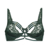 Iggy Half-Padded Underwired Longline Bra, Green