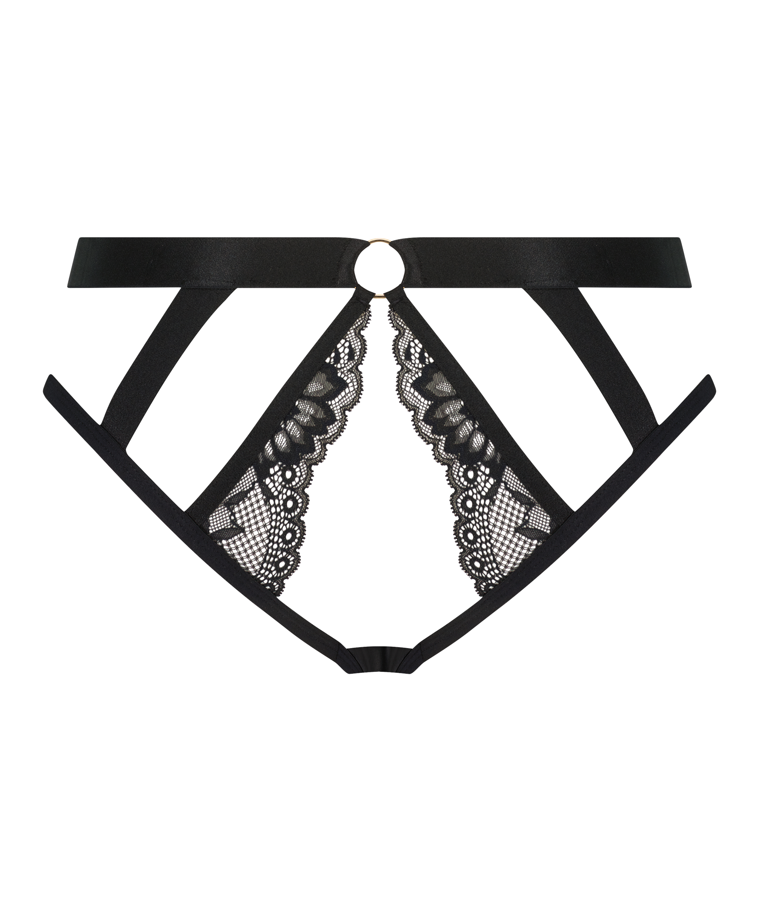 Clementine Open Crotch Brasilian, Black, main