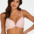 Rose padded push-up bra, Pink