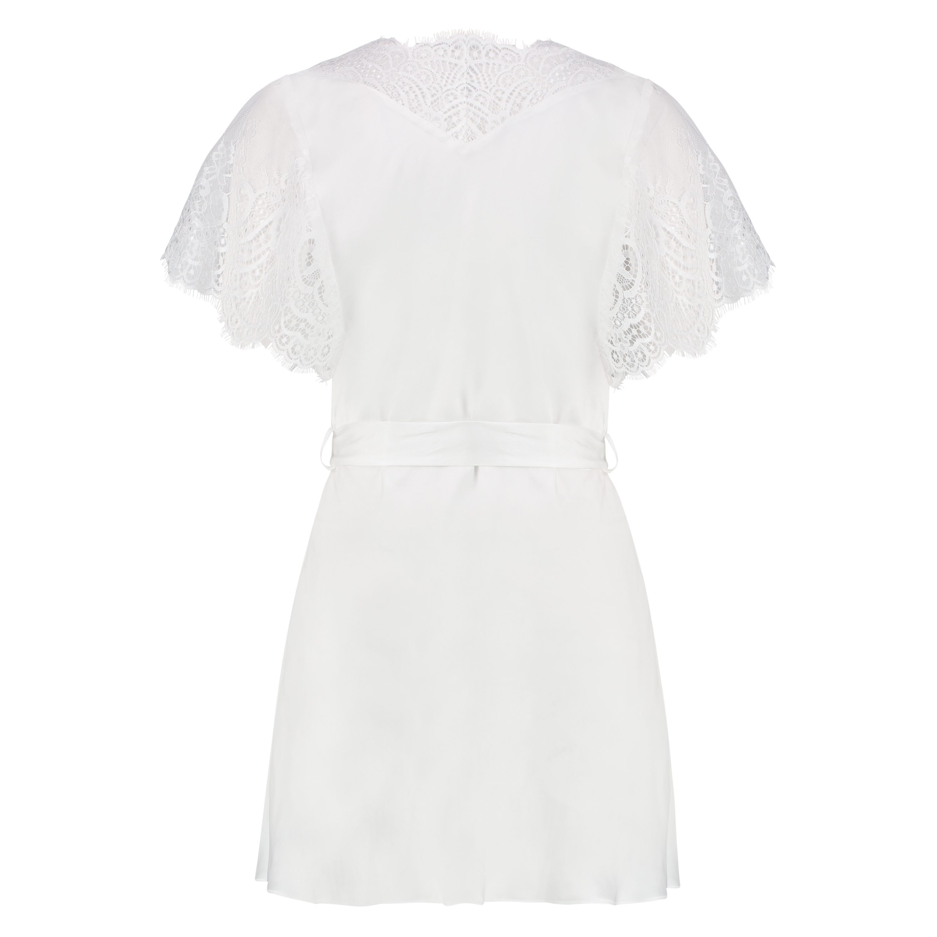 Cap Sleeve Kimono, White, main