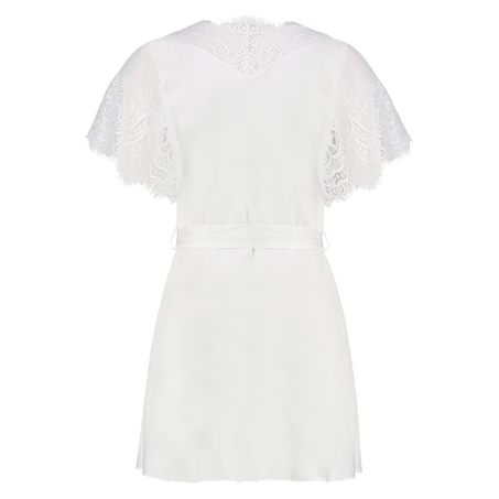 Cap Sleeve Kimono, White