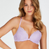 Marine Padded Underwired Push-Up Bra, Purple