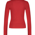 Top V-neck long sleeves, Red