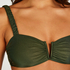 Crete Bandeau Bikini Top, Green