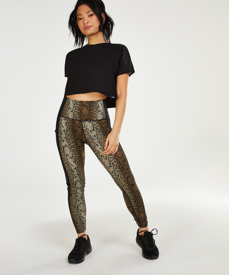 HKMX Crop Top Mesh, Black