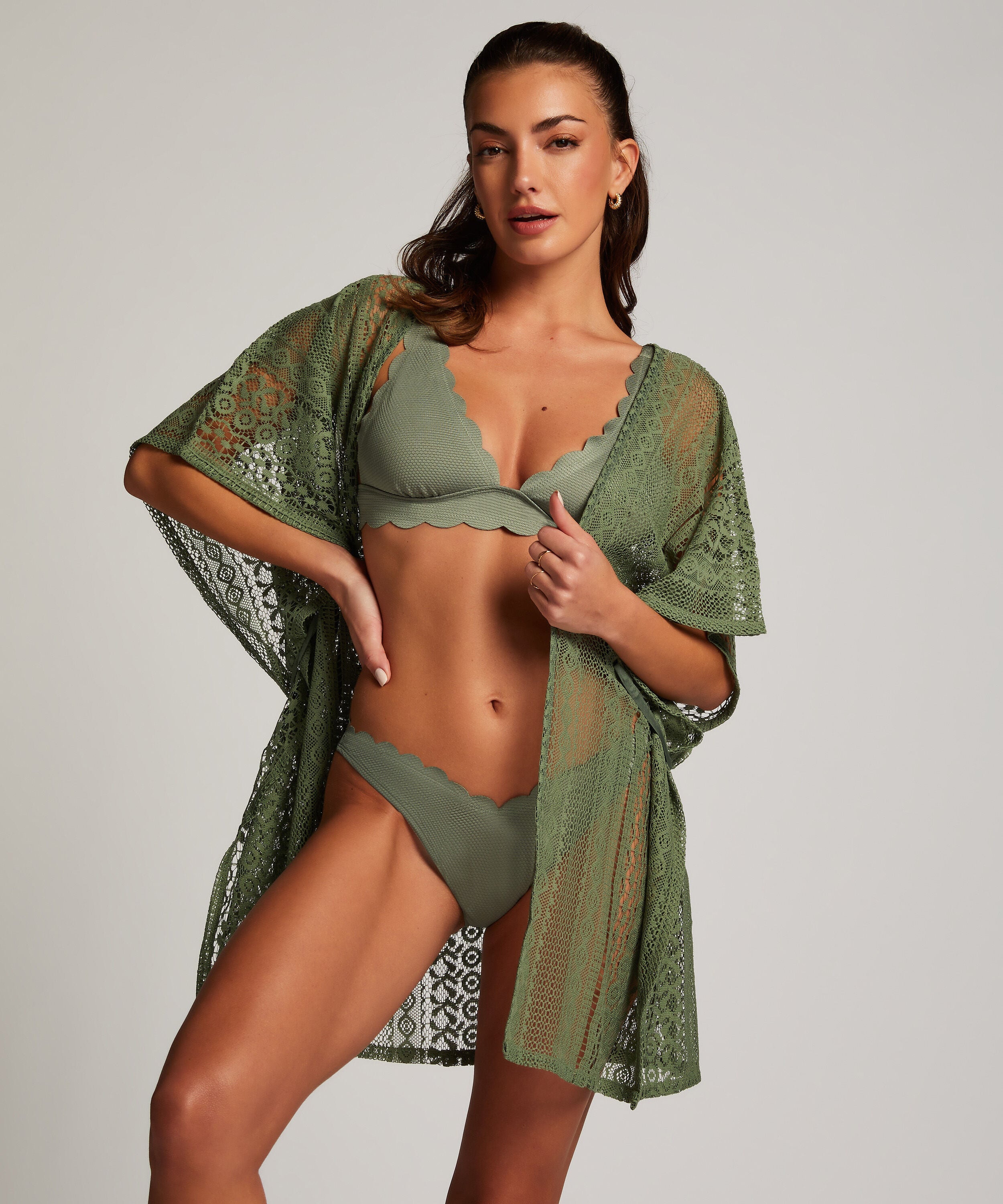 Beach Kaftan, Green Beach Kaftan, Green