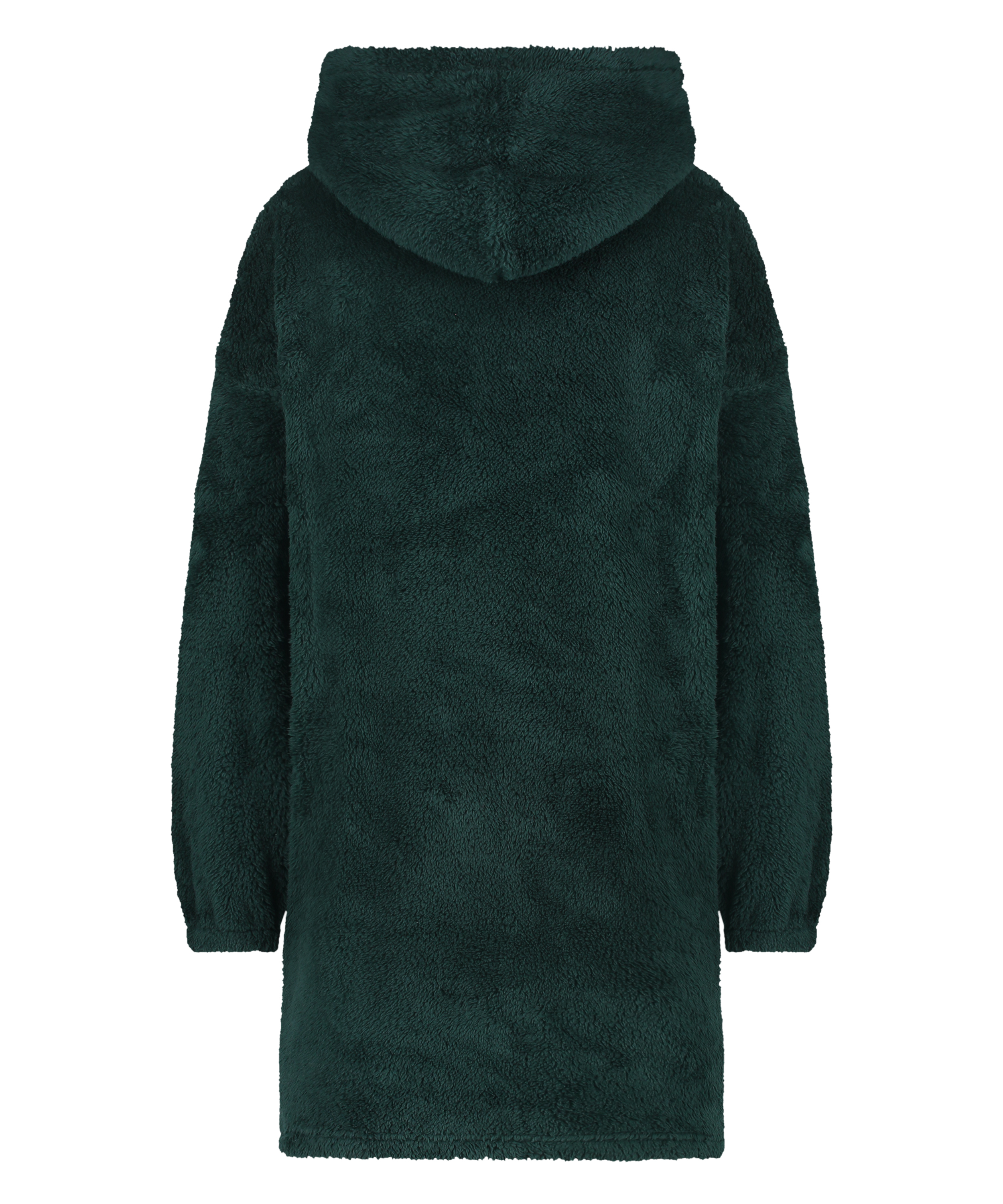 Snuggle Fleece Lounge Dress, Green, main