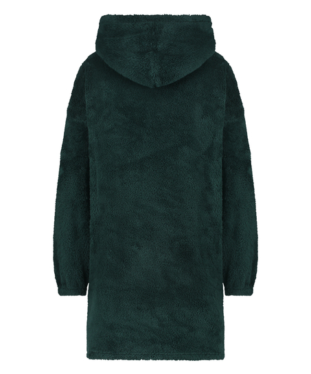 Snuggle Fleece Lounge Dress, Green