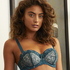 Latrice Padded Strapless Underwired Bra, Blue